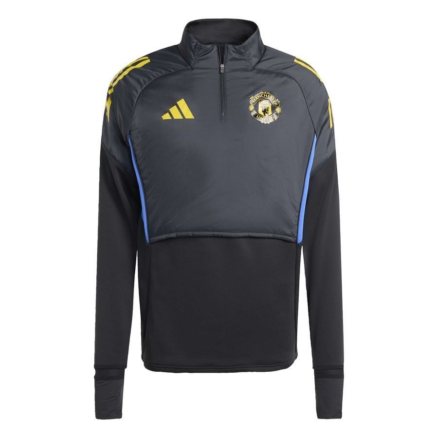 Manchester United Training Shirt Tiro 25 EU Winterized - Black/Hi-Res Blue/Tribe Yellow - Men's-SoccerKits Hub | Buy Soccer Jerseys Online
